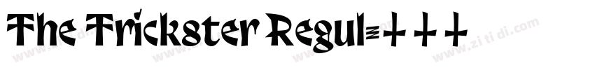 The Trickster Regul字体转换